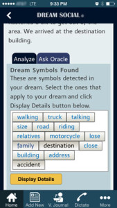Screen-shot-Dream Analysis